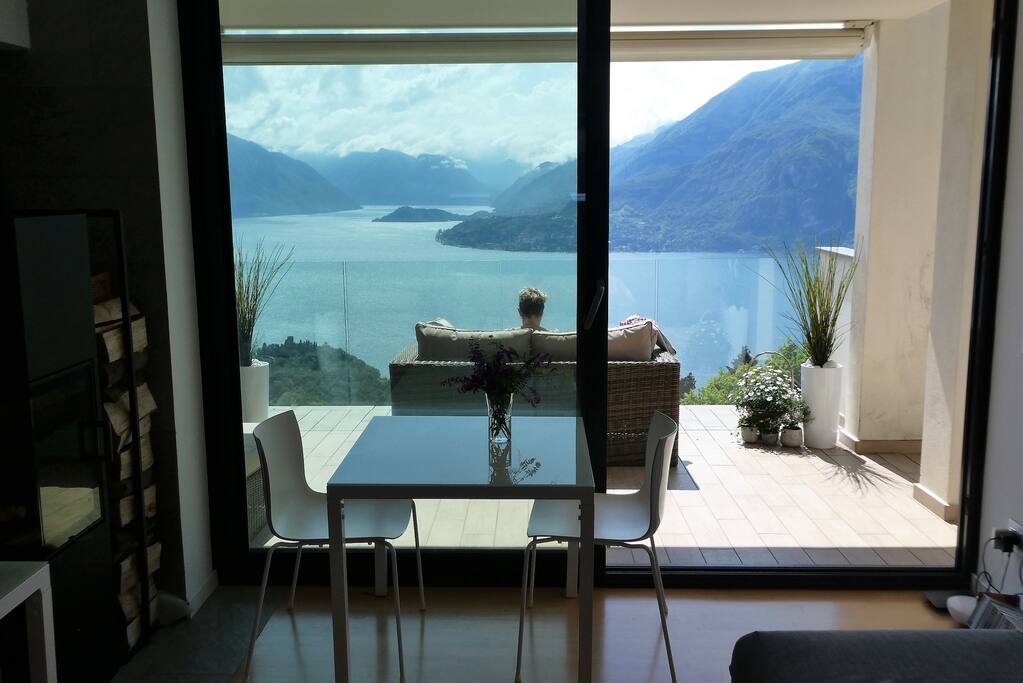 A view out of this world - right from the living room as well as from the big terrace