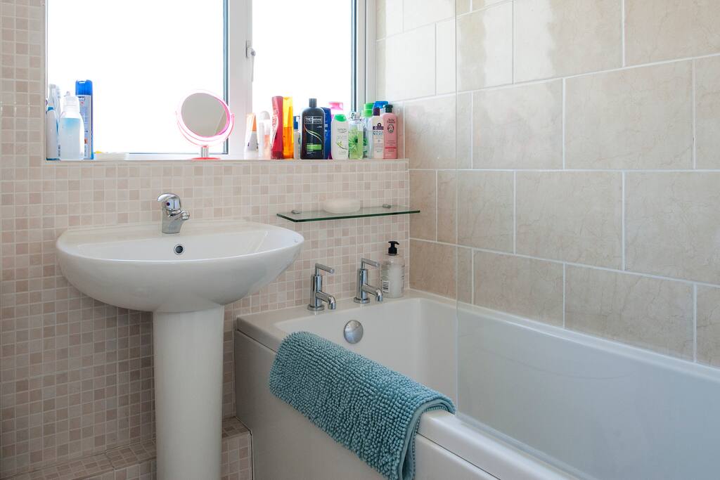 Small but convenient bathroom