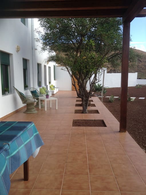 Seating options,garden terrace.