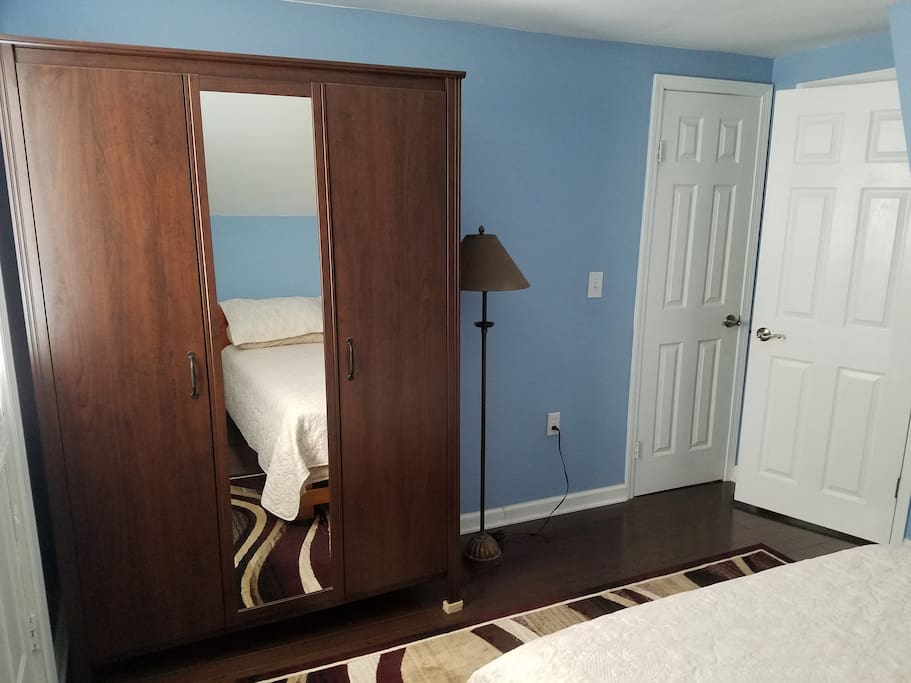 Spacious dresser.