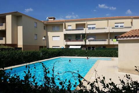 à louer 2 pièces dans résidence