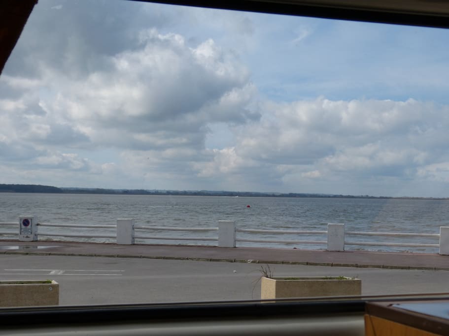 Vue depuis le combi à Marée Haute