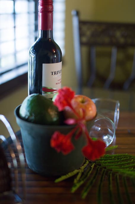 Sometimes we surprise our guests with complimentary welcome baskets