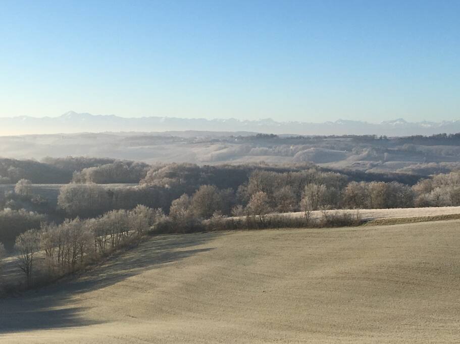 Vue sur la chaîne des Pyrénées