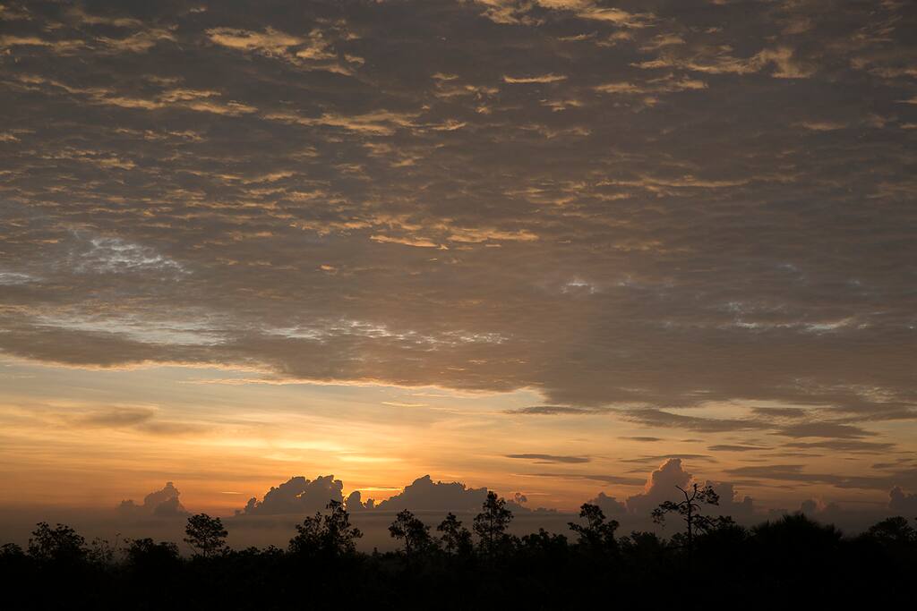 Sunset view from the Cabin