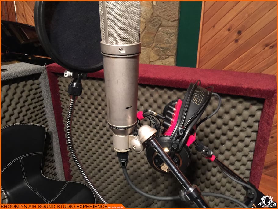 Many of the greats have blessed this very Neumann U67 Microphone and AKG headphones.