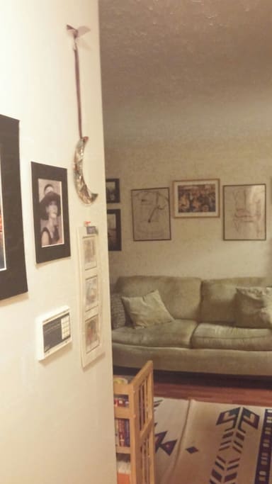 Living room and hallway