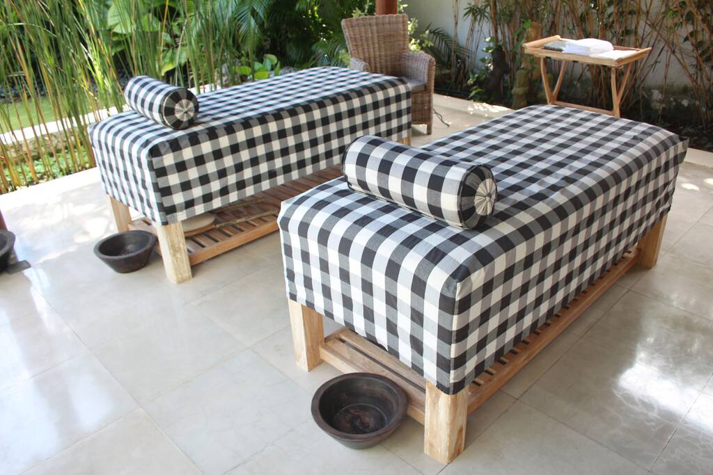 Enjoy a massage at the private day spa