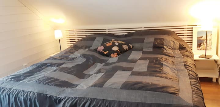 卧室4 ，可欣赏森林景观的阁楼- 14平方米