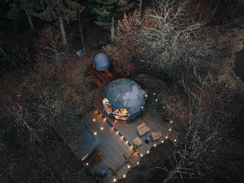 Starry Dome in the Forest – Alpacas & Nature in Gérardmer