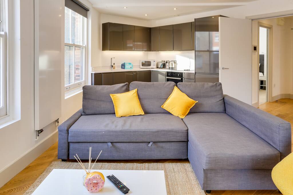 Kickback and relax on the comfy sofa.