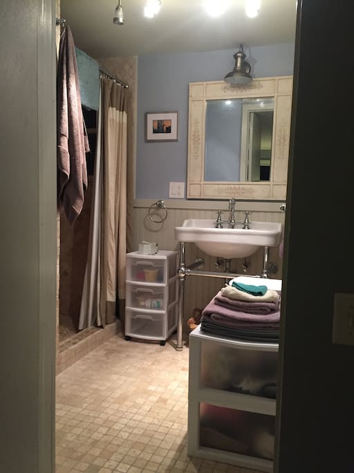 En suite shower room.