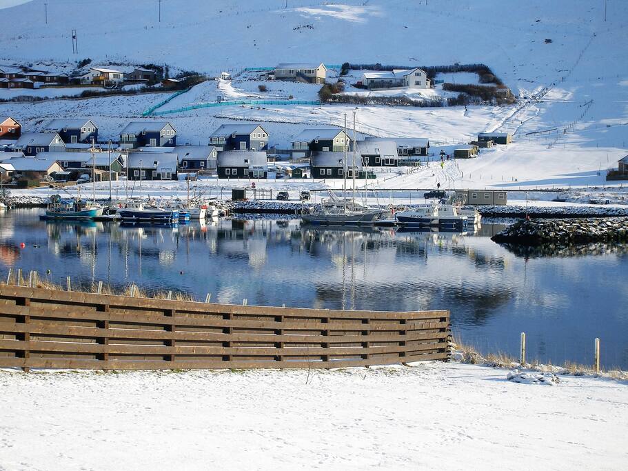 View over the Voe from the bottom of our garden - January 2016
