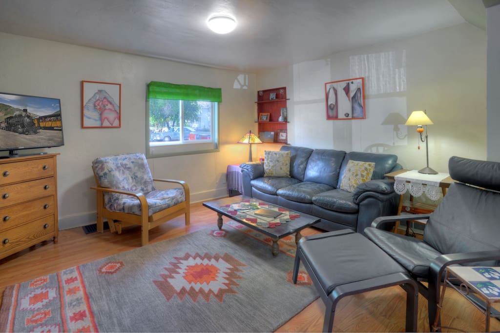 Downtown Durango Colorado vacation rental home living room