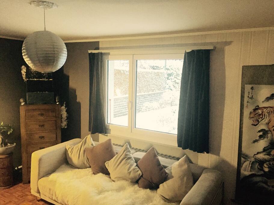 Ambiance Zen et chaleureuse dans le froid de l'hiver