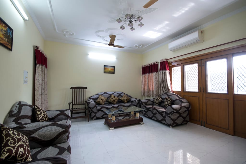 Drawing Room - AC, Spacious balcony attached.