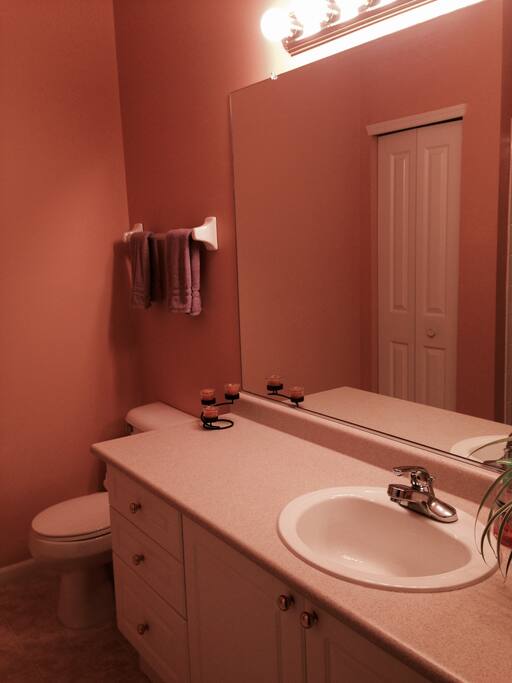 Full bathroom with shower and closet