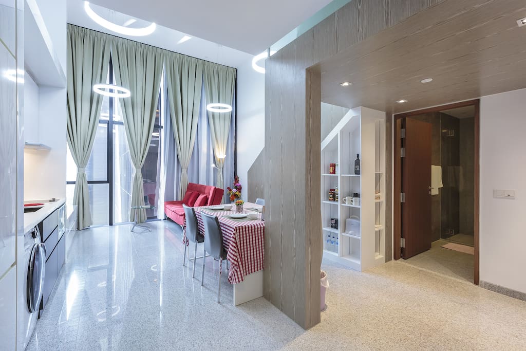 Overall impression of the studio loft