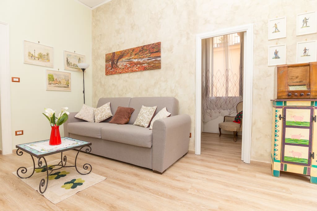 Living room with sofabed