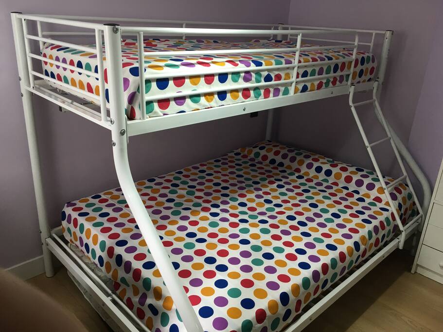 Cama litera con cama de 135 y cama de 90