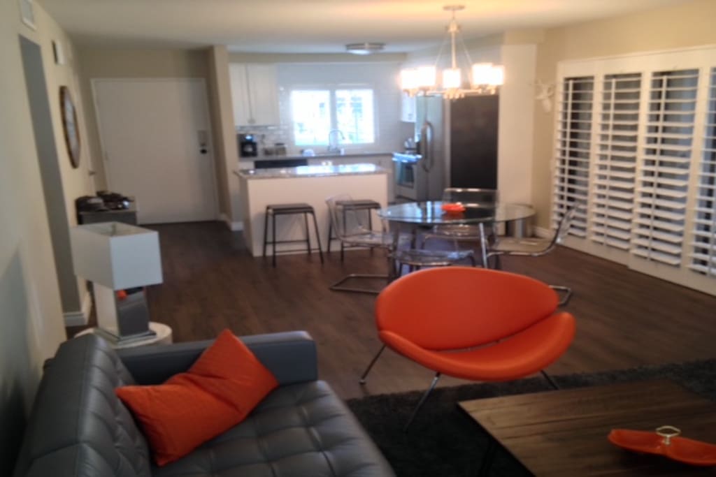 Living room, dinning room, Kitchen