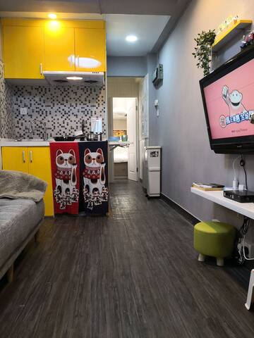 旺角東站 新世紀廣場旁 吃喝玩樂中心 3房+2廁所獨立單位不用與其他客人共用空間＋全屋完善設備