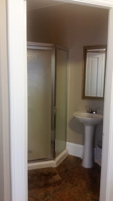 Yes, you get a private bathroom with a shower inside your room.
