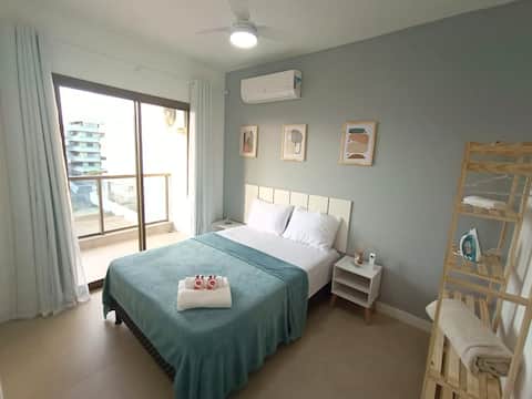 Rooms w/ AR, 400m from the beach, Wifi, Bedding