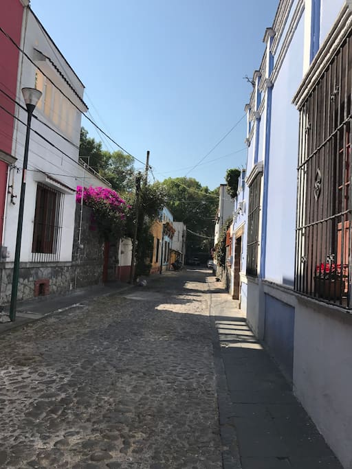 Closed alley with 24/7 security