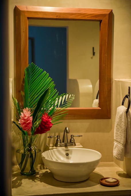 Bathroom Mirror & Natural Soap