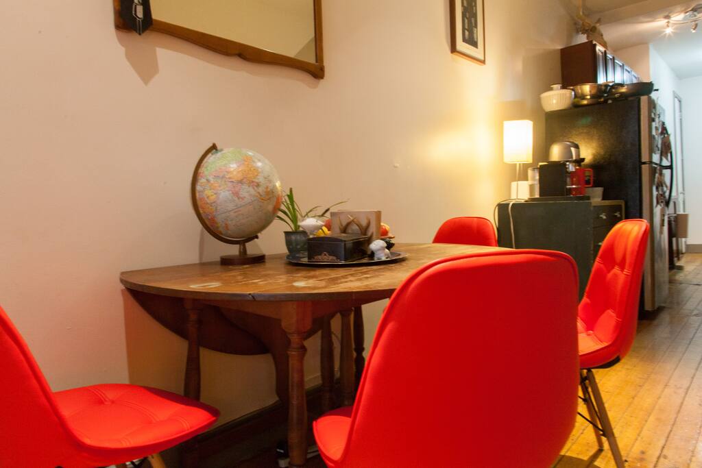 Dining table.