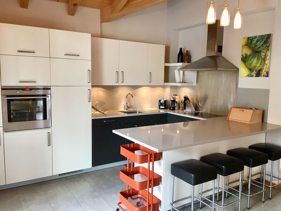 Open plan kitchen
