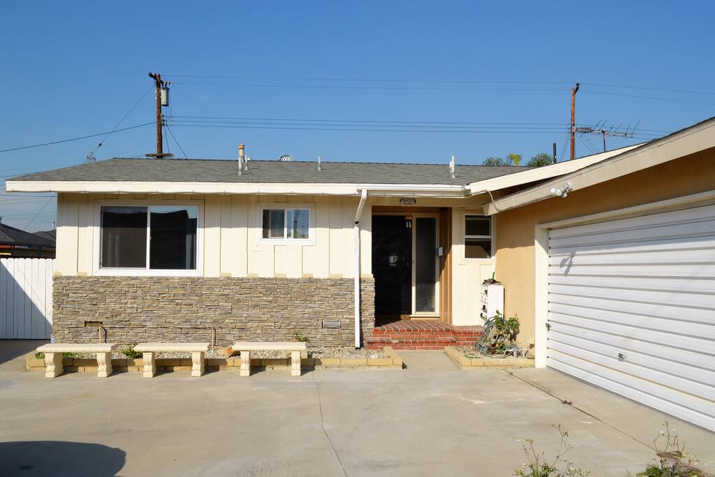 front side view of the house