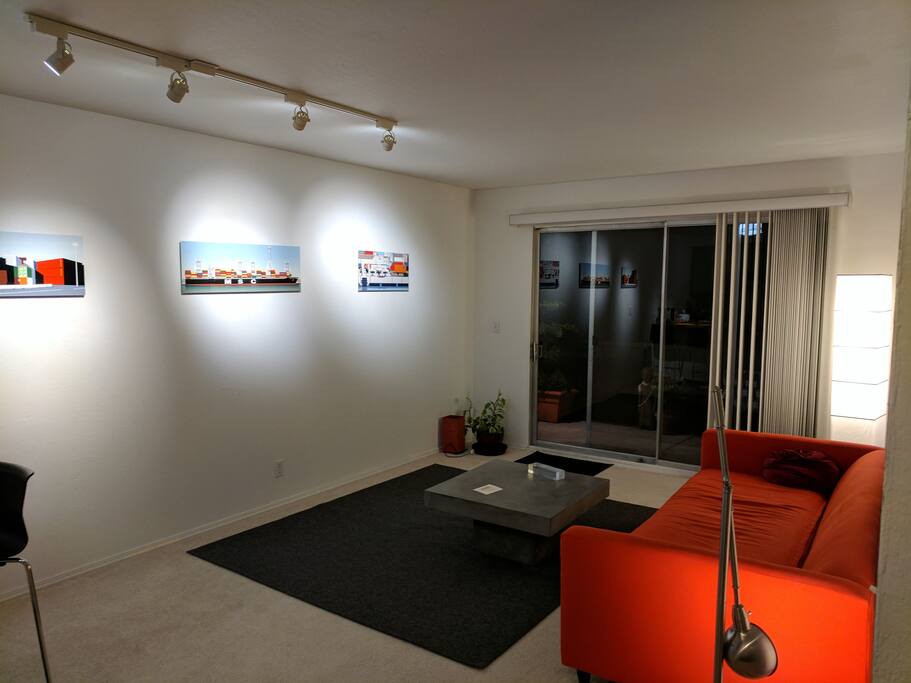 Living Room. Track lighting. Good for Reading