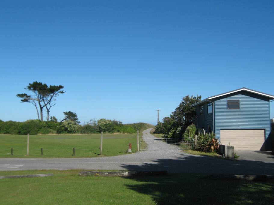 View of exterior looking west