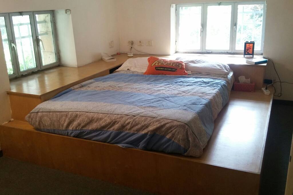 The bedroom upstairs.
