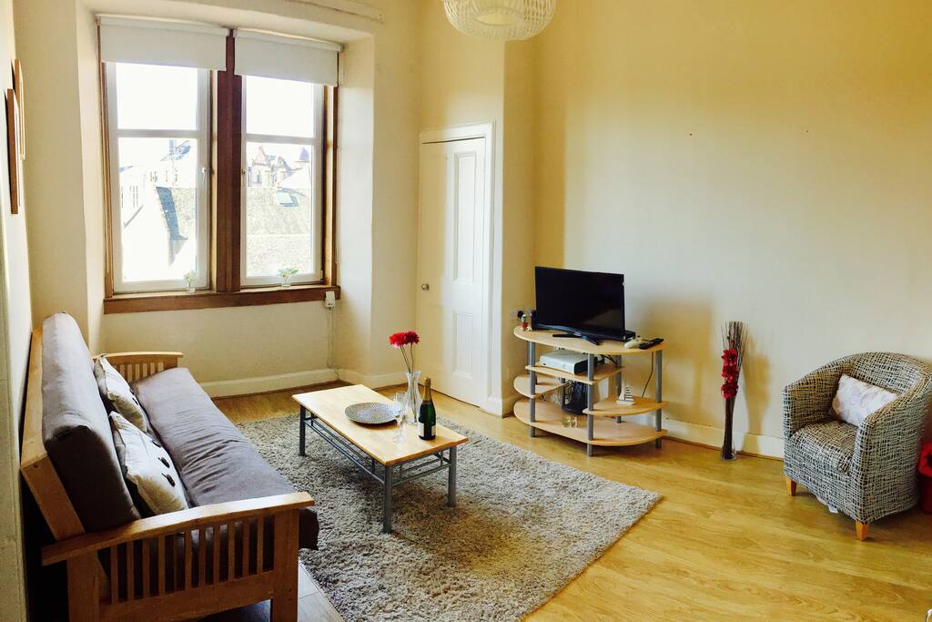 Bright top floor living room