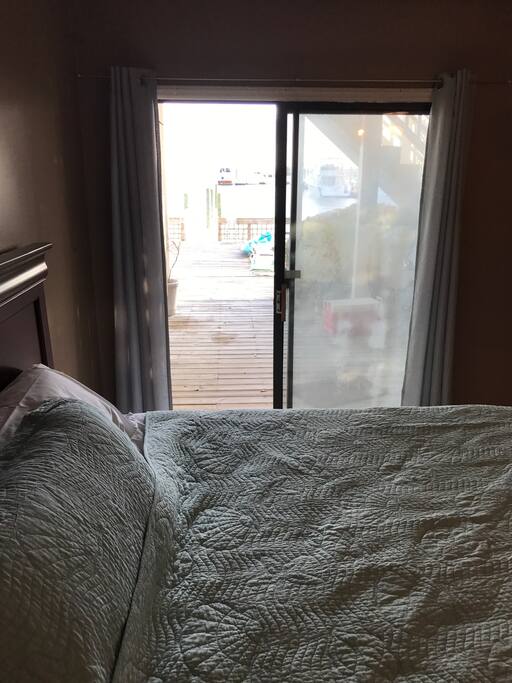 Wake up & enjoy the views to the marina outside.