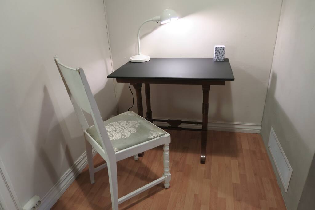 Working area in living room