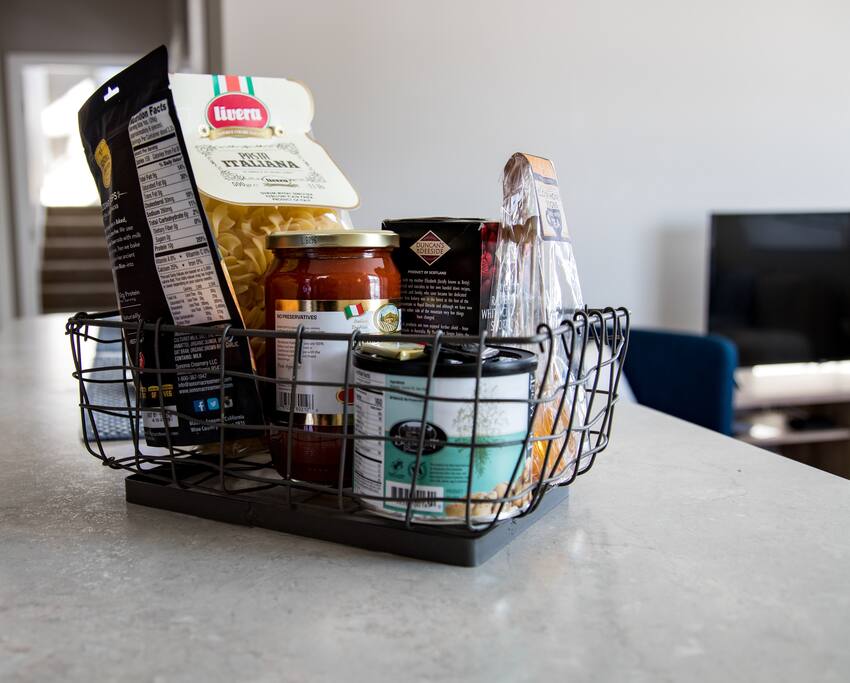 We welcome you with a small gift and thank you for staying with us.