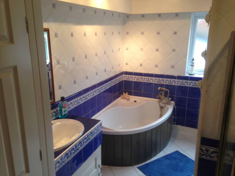 Guest bathroom with shower