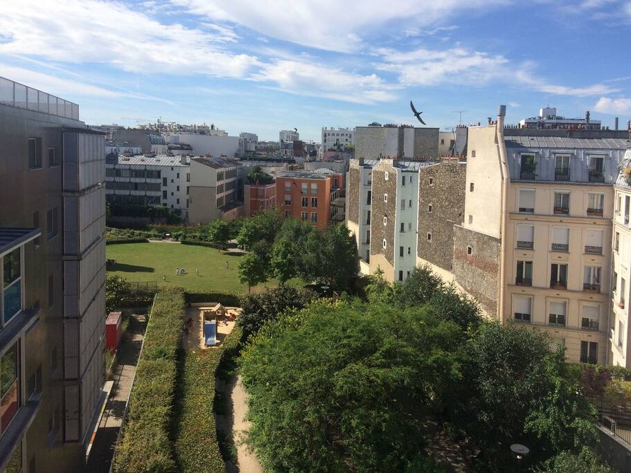 vue sur le jardin