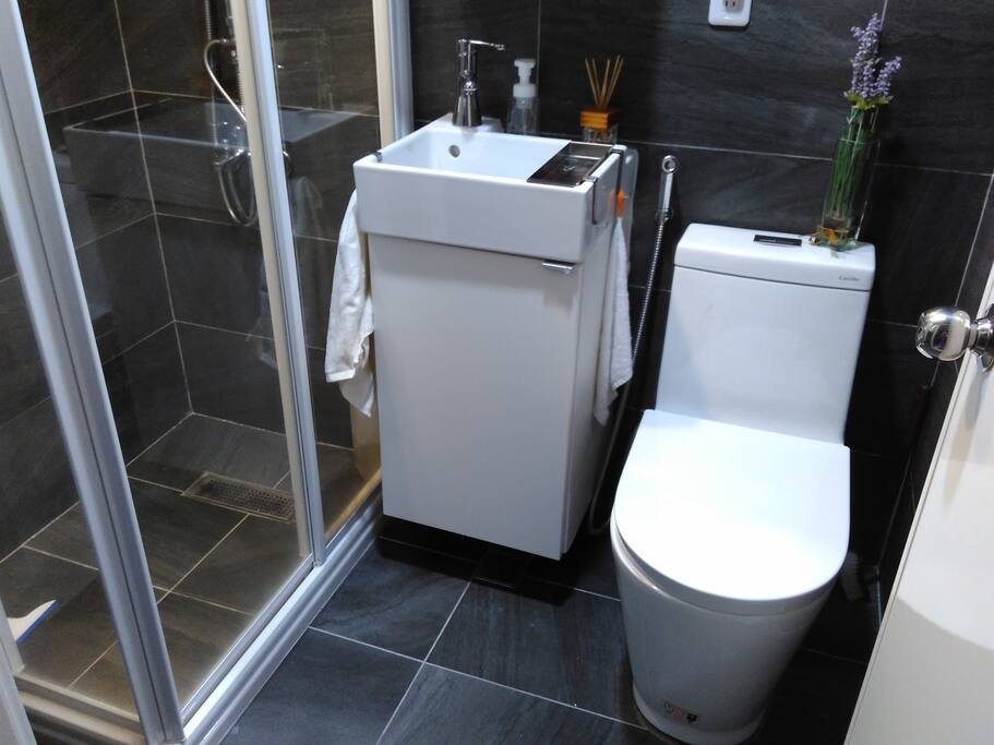 Clean shared bathroom
