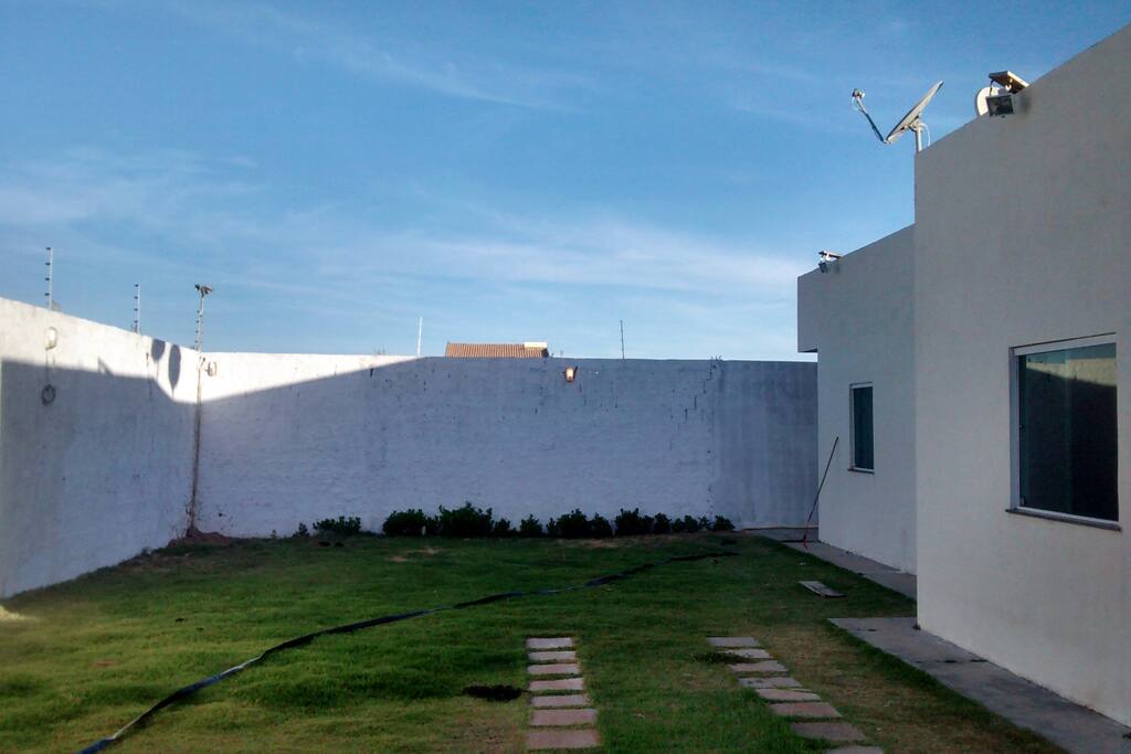 Área externa da casa