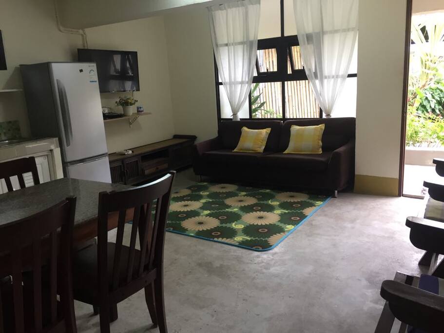 The Kitchen and Lounge area