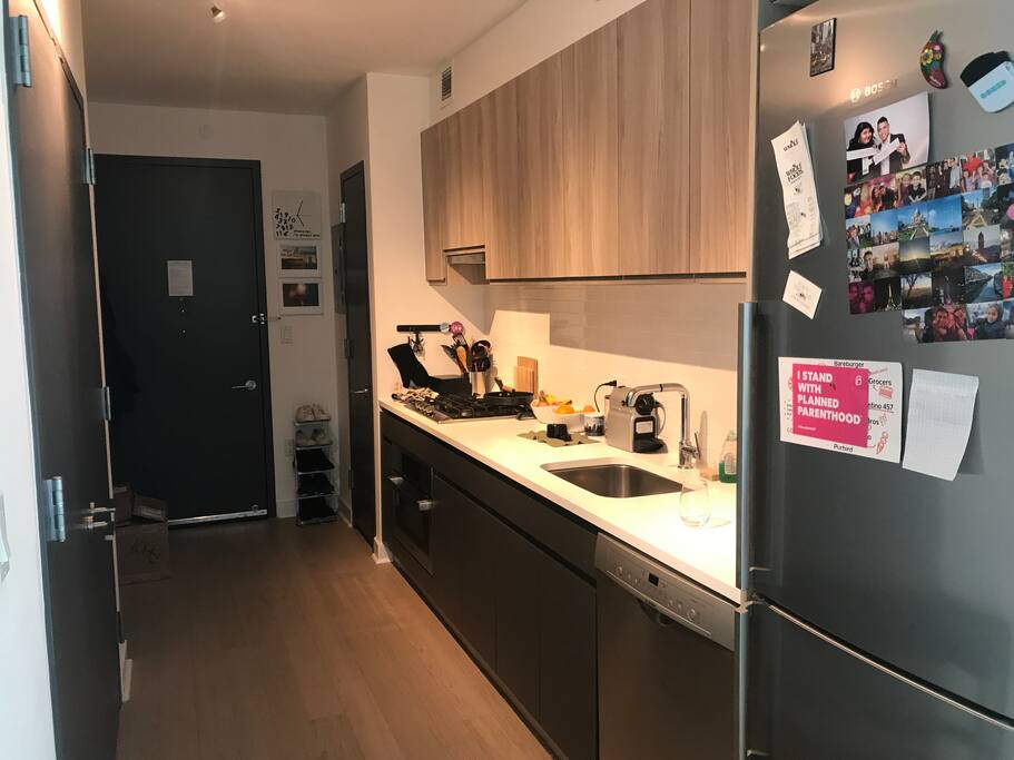 Hallway and kitchen