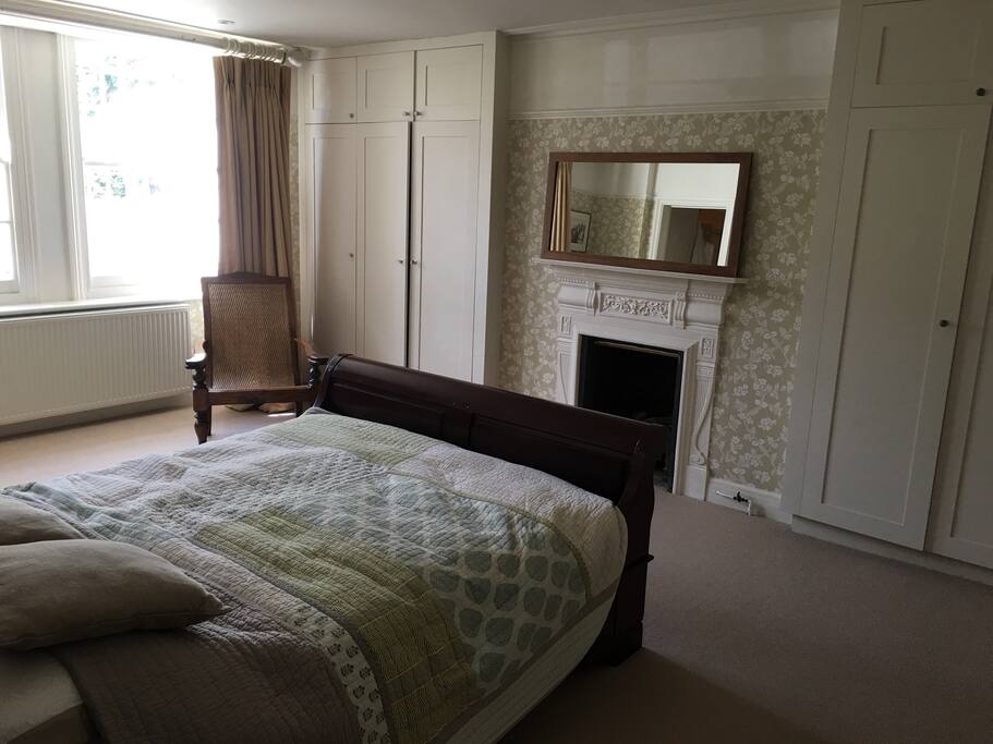 Cupboard space available - hanging and shelves
