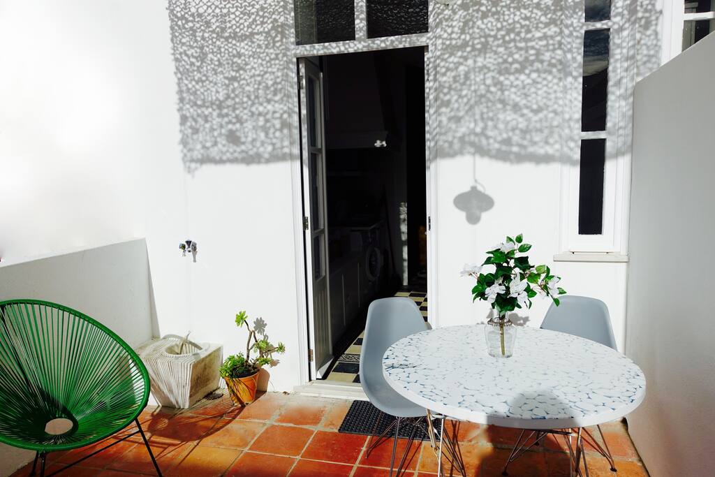 Private sunny terrace same level of the appartment.