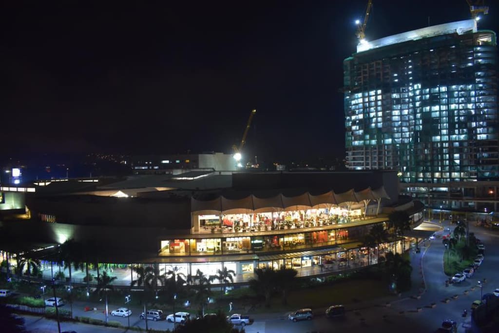 bedroom window view: Abreeza mall restaurants side