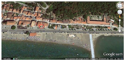 Right on the sea